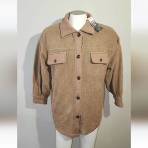 NEW in loom Vintage Wash Warm Button Up Sweater Men's